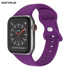 Λουράκι Σιλικόνης Butterfly Band Sonique για Apple Watch (38/40/41MM) Μωβ - Sonique - Μωβ - Λουράκια