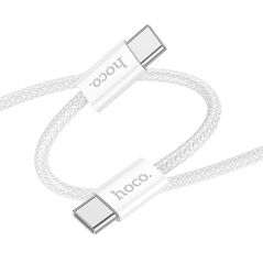 HOCO - X104 cable Type C to Type C PD QC3.0 3A 60W 1m white HOC-X104c-W 86714 έως 12 άτοκες Δόσεις