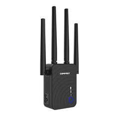 Comfast Wifi Repeater / Extender Dual Band Hi-Speed Comfast CF-WR754AC 1200Mbps Τετραπλής Κεραίας. Με Ευρωπαϊκή & UK πρίζα 27974 6955410014922