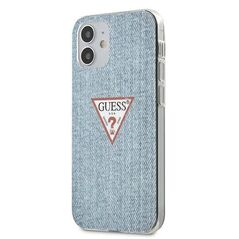 Original Case IPHONE 12 MINI Guess Hardcase Jeans Collection (GUHCP12SPCUJULLB) blue 3700740481844