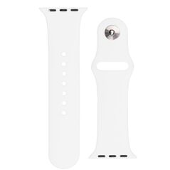 Silicone Strap APS Silicone Band for Watch 9 / 8 / 7 / 6 / 5 / 4 / 3 / 2 / SE (41 / 40 / 38mm) Strap Watch Bracelet White