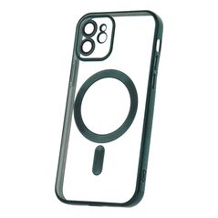 Color Chrome Mag - Apple iPhone 15 Pro Max (6.7) kameravédős, MagSafe tok zöld 5900495541871