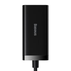 Baseus wall charger GaN3 Pro 100W 2x USB-C 2x USB black 6953156209053