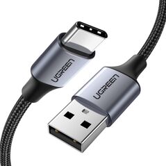 Ugreen US288 60126 USB-A / USB-C QC 3.0 3A 1m cable - gray