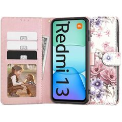 Case XIAOMI REDMI 13 4G / 5G Tech-Protect Wallet Blossom Flower 5906302310432