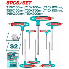 Super προσφορές**** TOTAL ΕΠΑΓΓ. ΣΕΤ ΤΑΦ TORX 8ΤΕΜ Τ10-Τ50 (THHW80836) έως 12 άτοκες δόσεις