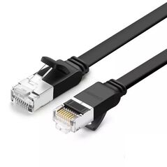 UGREEN Cat 6 UTP Flat Ethernet RJ45 Cable Pure Copper 3m (black) 6957303851867