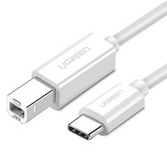 Ugreen printer cable USB-C - USB-B 480Mb/s 1m white (US241)