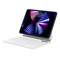 Baseus Husa pentru iPad Air 4 / 5 / Pro 11 - Baseus Brilliance Magnetic Keyboard Case Digital Display (ARJK010102) - White 6932172619992 έως 12 άτοκες Δόσεις