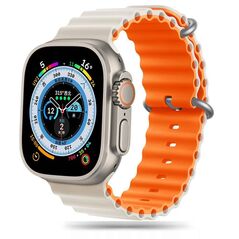 Strap for APPLE WATCH 4 / 5 / 6 / 7 / 8 / 9 / SE / ULTRA 1 / 2 (42 / 44 / 45 / 49 MM) Tech-Protect IconBand Pro Starlight Orange 5906302310289