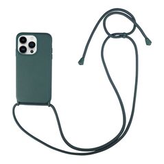 Θήκη Σιλικόνης με Κορδόνι CarryHang Sonique Apple iPhone 14 Pro Πράσινο Σκούρο 5201101791025