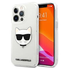 Original Case IPHONE 13 PRO MAX 6,7" Karl Lagerfeld Hardcase Choupette Head KLHCP13XCTR transparent 3666339027964