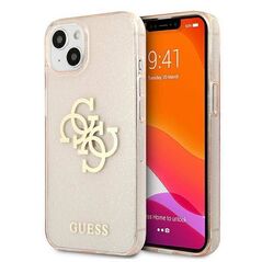 Original Case IPHONE 13 MINI Guess Hard Case Glitter 4G Big Logo (GUHCP13SPCUGL4GGO) gold 3666339024437