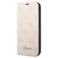 Original Case IPHONE 14 PRO Guess Book 4G Vintage Gold Logo (GUBKP14LHG4SHP) pink 3666339083304