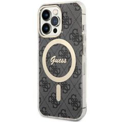 Original Case IPHONE 13 PRO Guess Hardcase 4G MagSafe (GUHMP13LH4STK) black 3666339126810