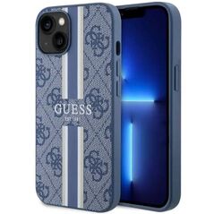 Original Case IPHONE 14 PLUS Guess Hardcase 4G Printed Stripe MagSafe (GUHMP14MP4RPSB) blue 3666339119980