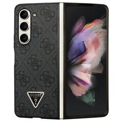 Original Case SAMSUNG GALAXY Z FOLD 5 Guess Hardcase Leather 4G Diamond Triangle (GUHCZFD5P4TDPK) black 3666339173906