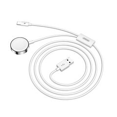 JoyRoom Wireless Charger for Apple Watch, USB, Lightning, 2.5W, 3A, 1.5m - JoyRoom (S-IW002S) - White 6941237150912 έως 12 άτοκες Δόσεις