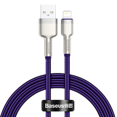 USB cable for Lightning Baseus Cafule, 2.4A, 1m (purple) 6953156202269