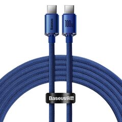 Baseus Crystal Shine cable USB-C to USB-C, 100W, 2m (blue) 6932172602901