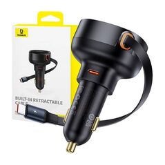 Car Charger Baseus Enjoyment Pro with cable USB-C, 60W (Black) 6932172641658