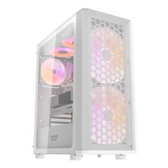 Darkflash Computer case Darkflash DK360 (white) + 4 aRGB fans 068069  DK360 White + 4 fans έως και 12 άτοκες δόσεις 8809832890825