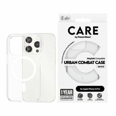 Case APPLE IPHONE 15 PRO CARE by PanzerGlass Urban Combat Case (1418) white 5715685005534