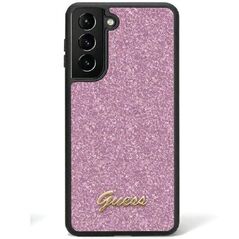 Original Case SAMSUNG GALAXY S24 Guess Hardcase Glitter Script (GUHCS24SHGGSHU) purple 3666339241339