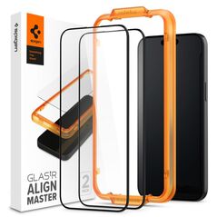 Spigen Folie pentru iPhone 15 (set 2) - Spigen Glas.TR Align Master - Black 8809896752275 έως 12 άτοκες Δόσεις