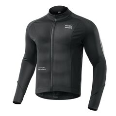 Rockbros 15400002005 long sleeve cycling jersey autumn/winter XXL - black 7381758550768