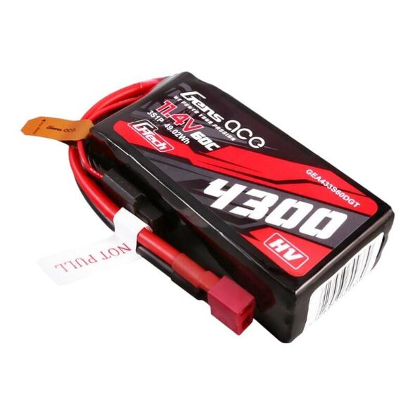 Gens ace Gens ace G-Tech 4300mAh 3S1P 11.4V 60C Lipo Battery with T-plug 065549  GEA433S60DGT έως και 12 άτοκες δόσεις 6928493309339