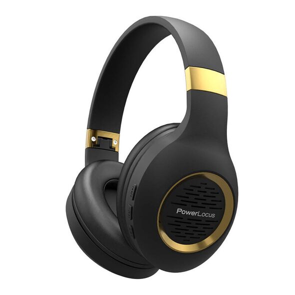 PowerLocus Wireless Headphones PowerLocus P4 (black) 069325  pwl-p4-blackgold έως και 12 άτοκες δόσεις 5060726255103