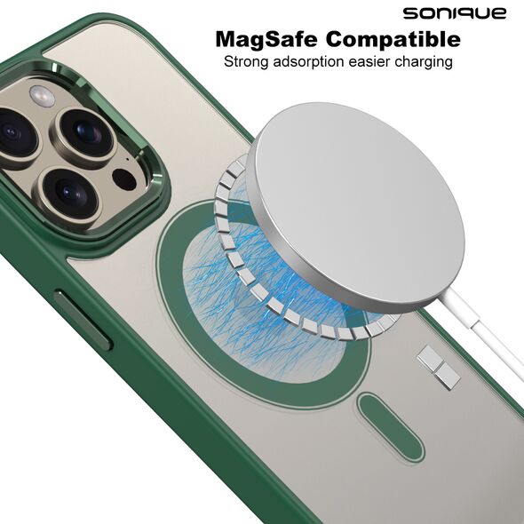 Θήκη Magnetic MagMetal Sonique Apple iPhone 12 / iPhone 12 Pro Πράσινο 5210312021579