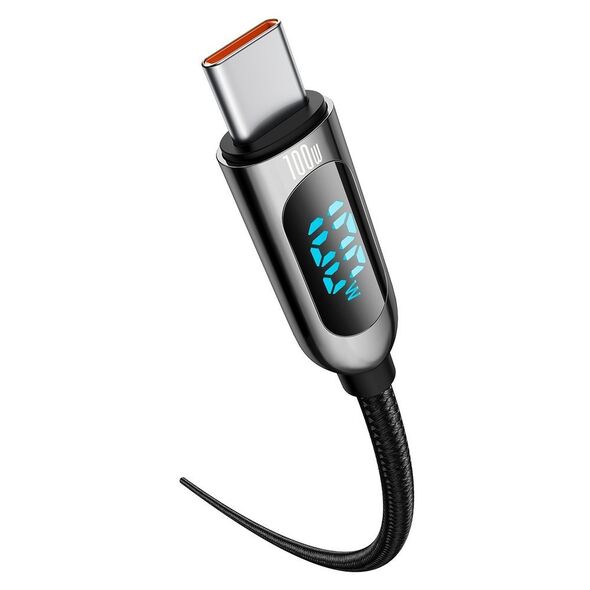 Baseus Type-C to Type-C 100W Data Cable, Fast Charging, 2m - Baseus Display (CATSK-C01) - Black 6953156206595 έως 12 άτοκες Δόσεις