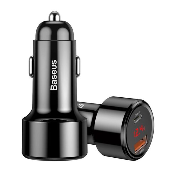 Baseus USB Auto Charger, Type-C 6A, 45W - Baseus Magic Series (CCMLC20C-01/C00035400117-Z1) - Black 6953156293182 έως 12 άτοκες Δόσεις