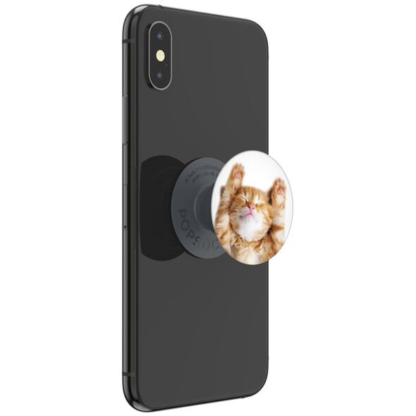 Popsockets Suport pentru Telefon - Popsockets PopGrip - Basic Snoozy Cat 4062519700723 έως 12 άτοκες Δόσεις