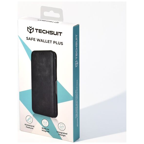 Techsuit Husa pentru Samsung Galaxy A52 4G / A52 5G / A52s 5G Techsuit Safe Wallet Plus, Black 5949419001268 έως 12 άτοκες Δόσεις