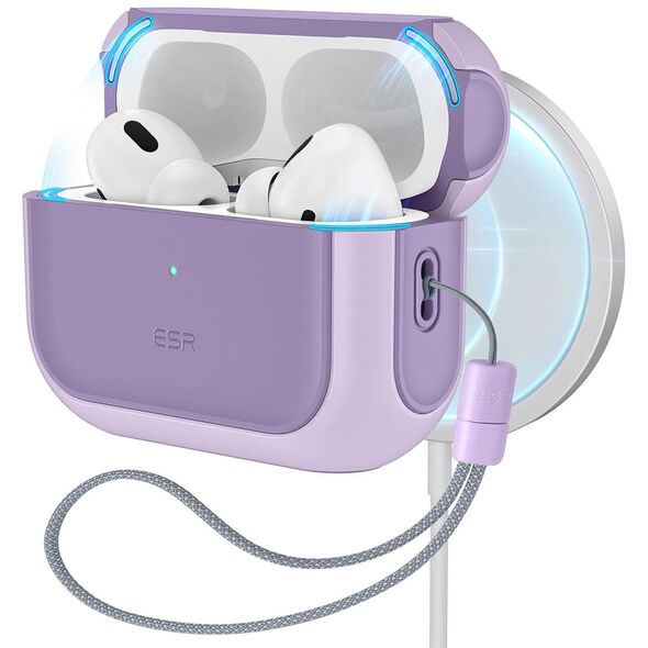 ESR Husa pentru Apple AirPods Pro 1 / 2 - ESR Orbit Hybrid HaloLock - Lavender 4894240171677 έως 12 άτοκες Δόσεις