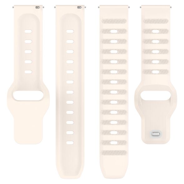 Techsuit Strap for Samsung Galaxy Watch 4/5/Active 2, Huawei Watch GT 3 (42mm)/GT 3 Pro (43mm) - Techsuit Watchband (W050) - Beige 5949419081147 έως 12 άτοκες Δόσεις