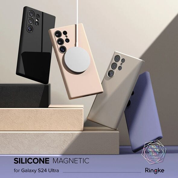 Ringke Husa pentru Samsung Galaxy S24 Ultra - Ringke Silicone Magnetic - Stone 8809961784026 έως 12 άτοκες Δόσεις