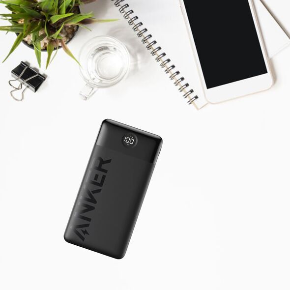 Anker Baterie Externa USB, Type-C, 20000mAh, 15W - Anker PowerCore 326 (A1367G11) - Black 0194644145422 έως 12 άτοκες Δόσεις