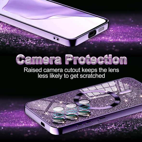 Techsuit Case for Samsung Galaxy S21 5G - Techsuit Luxury Glitter MagSafe - Light Purple 5949419132474 έως 12 άτοκες Δόσεις