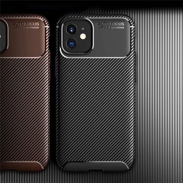 Techsuit Case for iPhone 12 / 12 Pro - Techsuit CarbonFiber - Black 5949419161948 έως 12 άτοκες Δόσεις