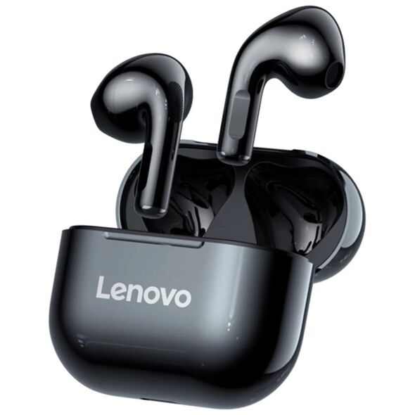 Lenovo Fara Fir Wireless Half-In-Ear Headphones - Lenovo LivePods (LP40) - Black 6928760168768 έως 12 άτοκες Δόσεις