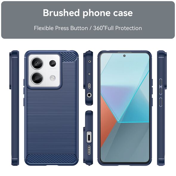 Techsuit Husa pentru Xiaomi Redmi Note 13 5G - Techsuit Carbon Silicone - Blue 5949419164031 έως 12 άτοκες Δόσεις