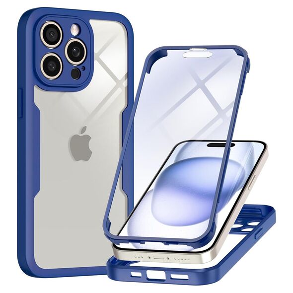 Techsuit Case for iPhone 16 Pro Max + Cover - Techsuit ColorVerse 360 Series - Blue 5949419199583 έως 12 άτοκες Δόσεις