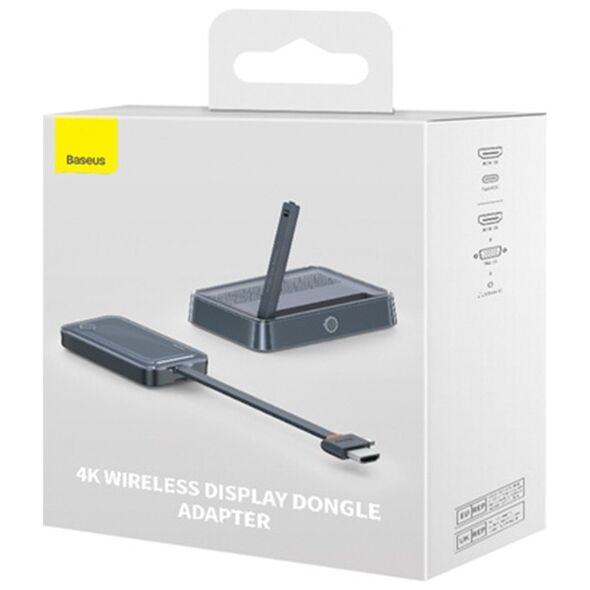 Baseus Wireless HDMI Adapter 4K, 30Hz - Baseus (WKGQ050013) - Black 6932172617585 έως 12 άτοκες Δόσεις