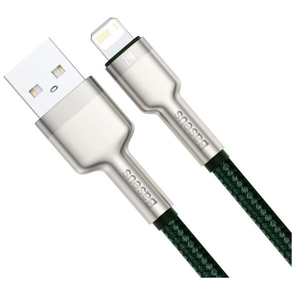 Baseus USB to Lightning Data Cable 2.4A, 2m - Baseus Coffees (CALJK-B06) - Green 6953156202313 έως 12 άτοκες Δόσεις