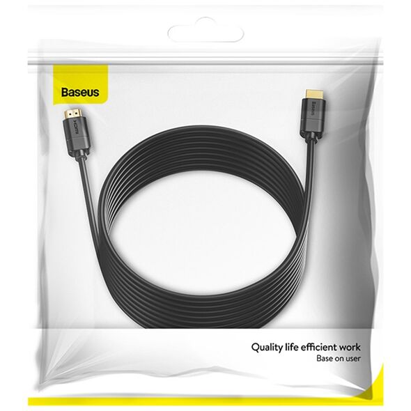 Baseus HDMI Video Cable HDMI to HDMI 4K@30Hz, 8m - Baseus (CAKGQ-E01) - Black 6953156222557 έως 12 άτοκες Δόσεις