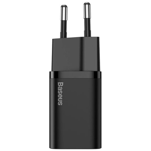 Baseus Priza Charger, USB-C, 25W - Baseus Super Si 1C (CCSP020101) - Black 6932172603724 έως 12 άτοκες Δόσεις